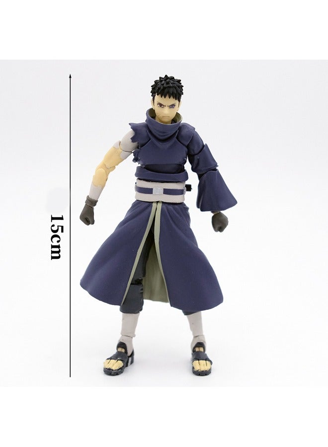 عام موديل للتماشي وزخرفة في شكل أوبي يارث (Uchiha Obi - earth) في وضعية الوقوف، به شكل موجة عملاقة ويدين مزدوجتين. - Image 2