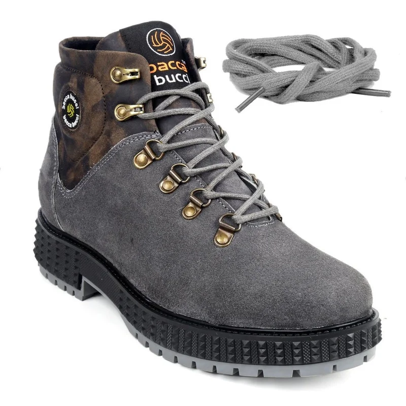 Bacca Bucci Grey URBAN Suede Leather Boots for Men | Best Price UAE