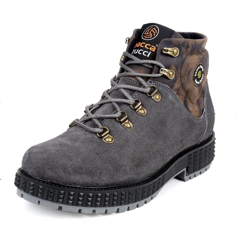 Bacca Bucci Grey URBAN Suede Leather Boots for Men | Best Price UAE