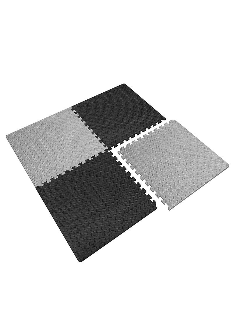 PLAY Gym Exercise Interlocking Puzzle EVA Foam Mats for Gym Flooring and Gym Equipment Workouts(8pcs - 60x60x1.0cm) - Image 2