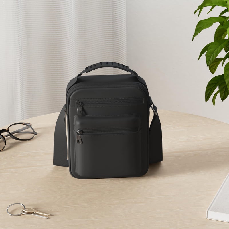 WEPLAN حقيبة كروس بودي للرجال WEPLAN، حقيبة صغيرة للرجال، حقيبة سفر ميسنجر للكتف للرجال، حقائب جانبية صغيرة للرجال - Image 2