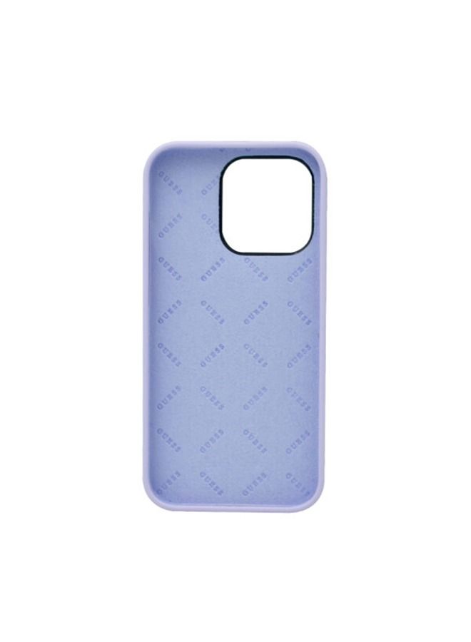 GUESS Silicone Pc Camera Script Logo Hard Case For iPhone 14 Pro Purple - Image 4
