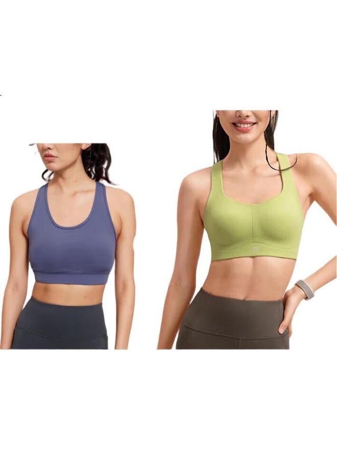 VFU High Intensity Sports Bra Women'S Shockproof Running Vest Quick Dry Sports Bra Black L - Image 2