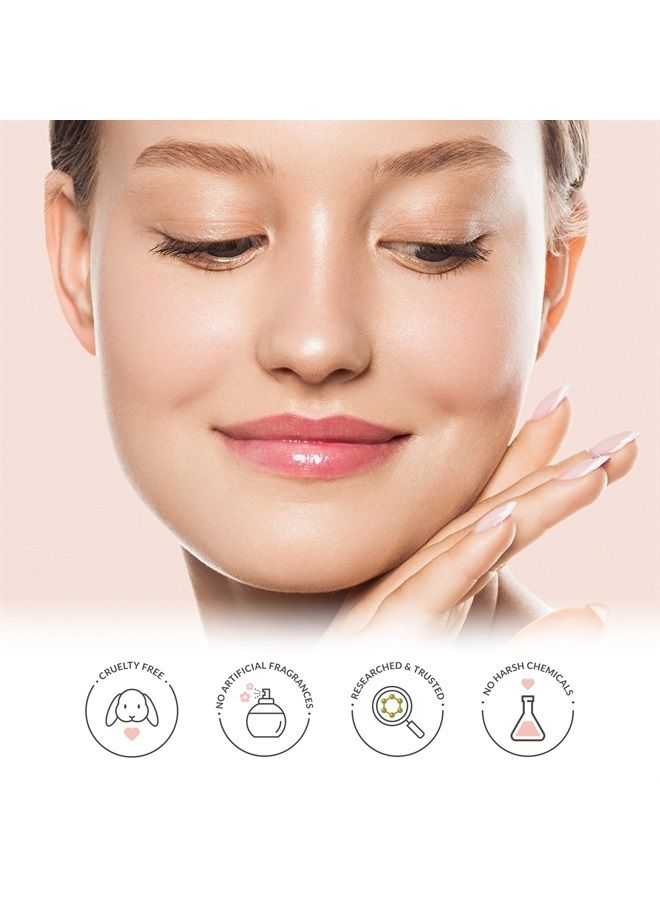 YUGLO Moisture & Collagen Booster Lip Sleeping Mask | Treatment to Restore, Hydrate & Plump Dry, Chapped Lips - Peach - Image 1
