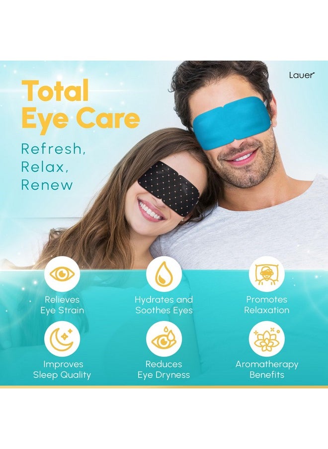 lauer cosmetic - Heated Eye Steam Mask Dry Eyes Self Warm Compress for Dark Circles Puffiness Treatment Warming Eye Mask for Relaxation & Moist Heat Therapy Fatigue, Stress, and Migraine 6 Pack Aromas Home Spa - Image 1