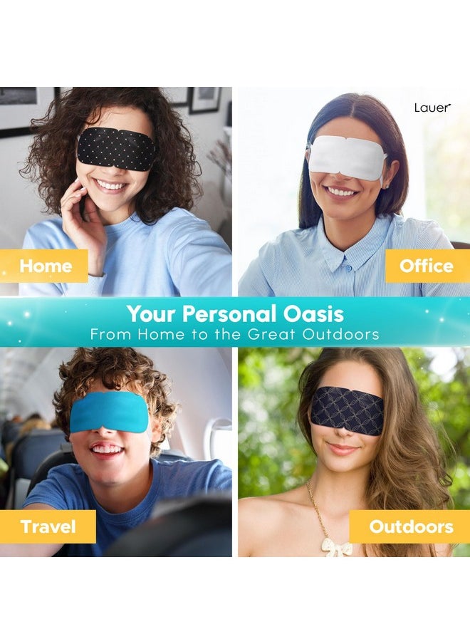 lauer cosmetic - Heated Eye Steam Mask Dry Eyes Self Warm Compress for Dark Circles Puffiness Treatment Warming Eye Mask for Relaxation & Moist Heat Therapy Fatigue, Stress, and Migraine 6 Pack Aromas Home Spa - Image 1