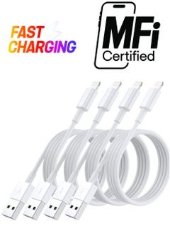 Apple iPhone Charger Cable, 4 Pack Original Lightning to USB Cables Apple MFI Certified 3 Ft, Fast iPhone Charging Cord for iPhone 11/11Pro/11Max/ X/XS/XR/XS Max/8/7/6/5S/SE