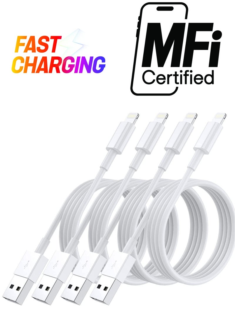ELTRAZONE - Apple iPhone Charger Cable, 4 Pack Original Lightning to USB Cables Apple MFI Certified 3 Ft, Fast iPhone Charging Cord for iPhone 11/11Pro/11Max/ X/XS/XR/XS Max/8/7/6/5S/SE - Image 1