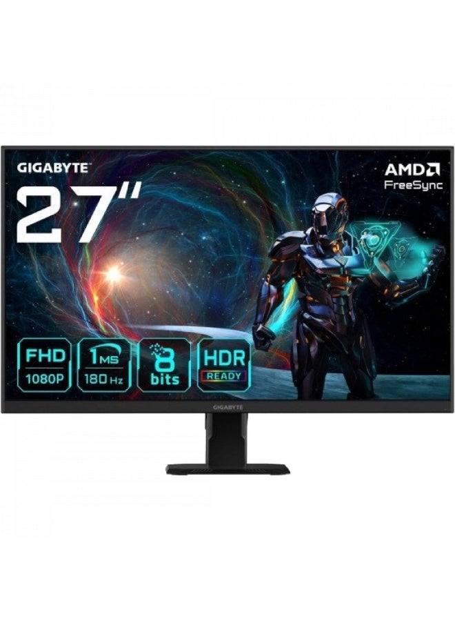 جيجابايت شاشة ألعاب GS27FA EK بحجم 27 بوصة بدقة Full HD، 180Hz، 1ms، نوع لوحة IPS - Image 1