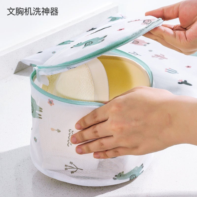 Cartoon Cute Laundry Bag – Polyester Mesh Washing Machine Filter for Sweaters and Underwear - Image 4