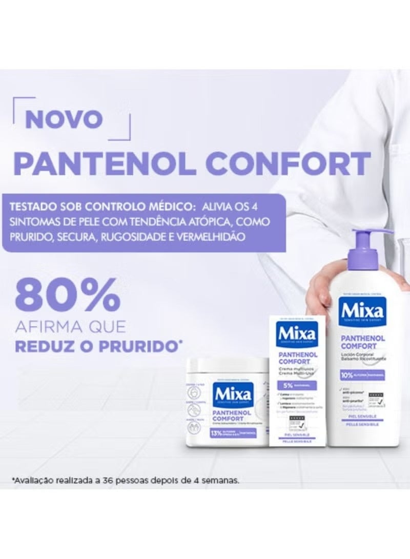 Mixa Soothing Moisturizing Cream with Panthenol – a soothing body moisturizer for eczema-prone skin, formulated with 13% glycerin, Omega 6 & 9, and panthenol; fragrance-free, 400 ml. - Image 3