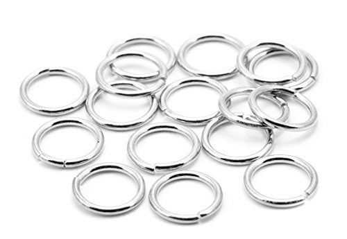 Cousin DIY 6mm Sterling Silver Open Jump Ring - 16pc - Image 1