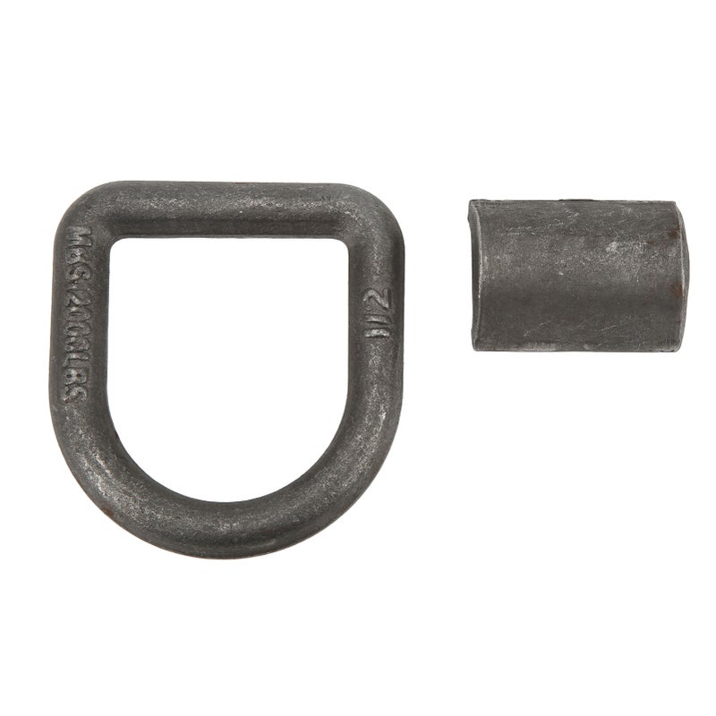 1/2in Tiedown Weld On D Ring Anchors with Bolt On Mounting Clips for Trailer Truck Cargo Tie Down - Image 5