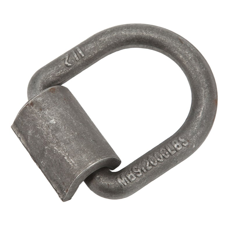 1/2in Tiedown Weld On D Ring Anchors with Bolt On Mounting Clips for Trailer Truck Cargo Tie Down - Image 4