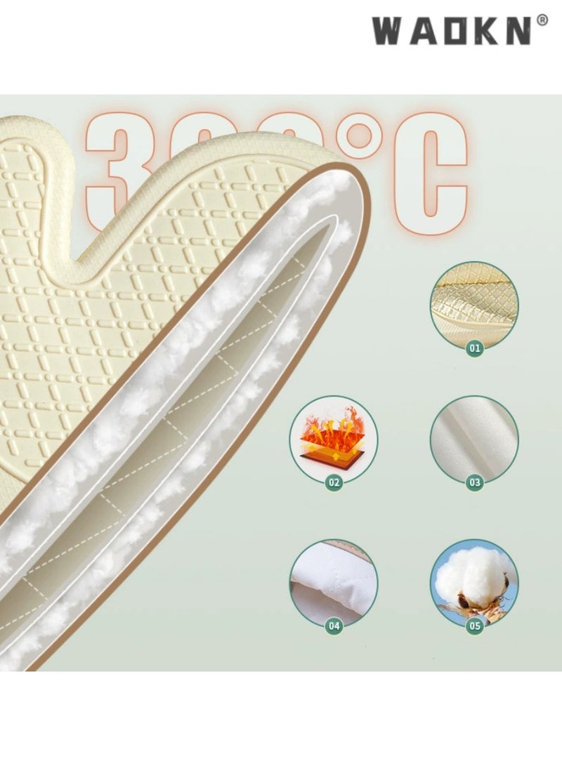 WAOKN Cute Silicone Oven Mitt- Single Heat Resistant Glove for Kitchen, 1 PCS,Thickened High Temperature Resistance, Ideal for Microwave and Baking, Adorable Design for Safe Cooking and Baking  - Image 3