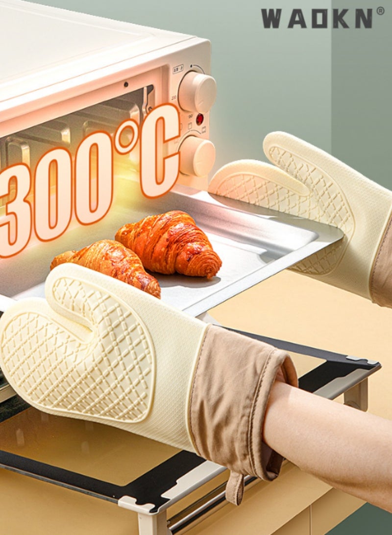WAOKN Cute Silicone Oven Mitt- Single Heat Resistant Glove for Kitchen, 1 PCS,Thickened High Temperature Resistance, Ideal for Microwave and Baking, Adorable Design for Safe Cooking and Baking  - Image 5