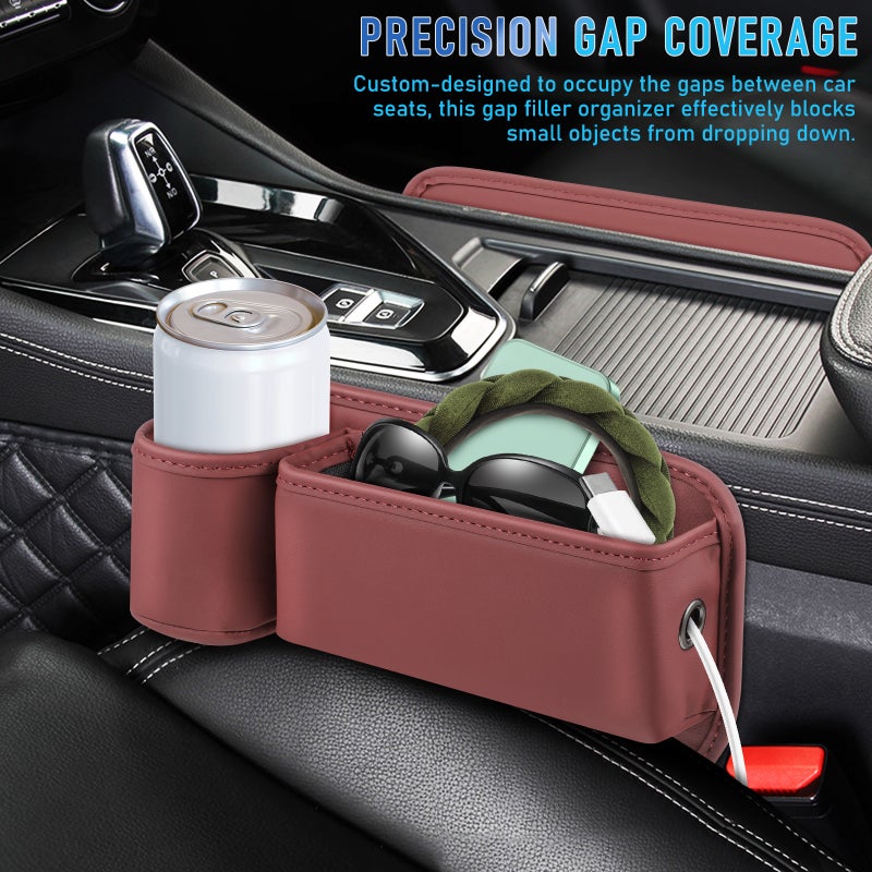 2pcs Seat Gap Filler Storage Organizer Car Front Seat Organizer Center Console Storage Holder Car Insert Box - Image 5