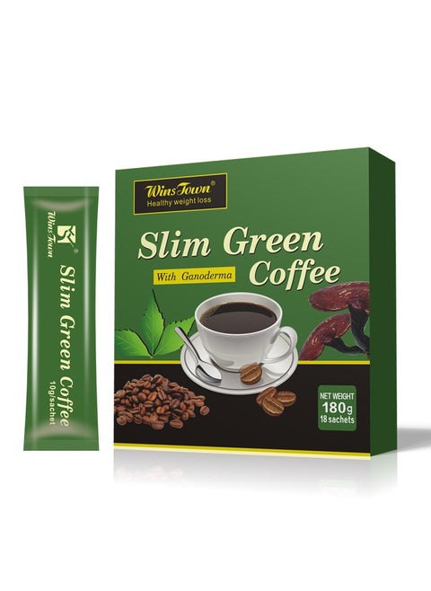 Light-green Slimming Ganoderma Coffee: 18 Individually-packaged Sachets, Blending the Essence of Ganoderma, Embarking on a New Journey of Delicious Weight Loss