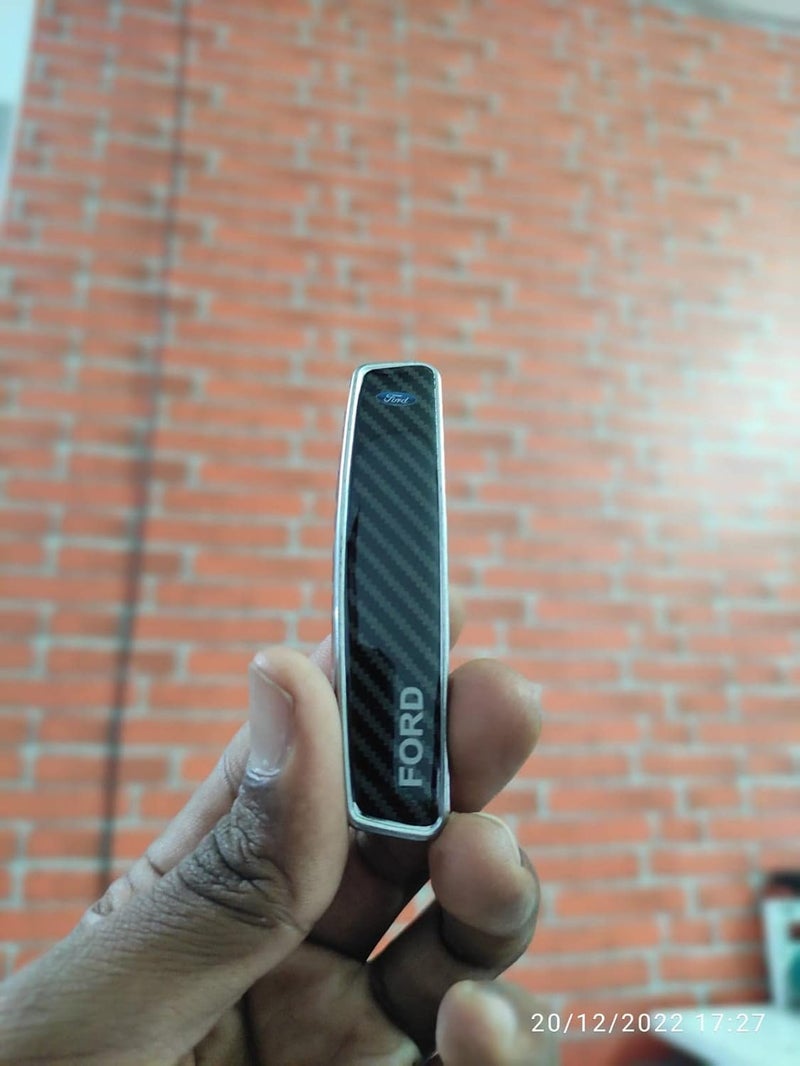 BIG FLAG BIGFLAG 3D Gel Coated Car Door Guard - Carbon Fiber Universal for Specific Brand (Pack of 4) (3DDGCFVAR) (F0RD) - Image 4