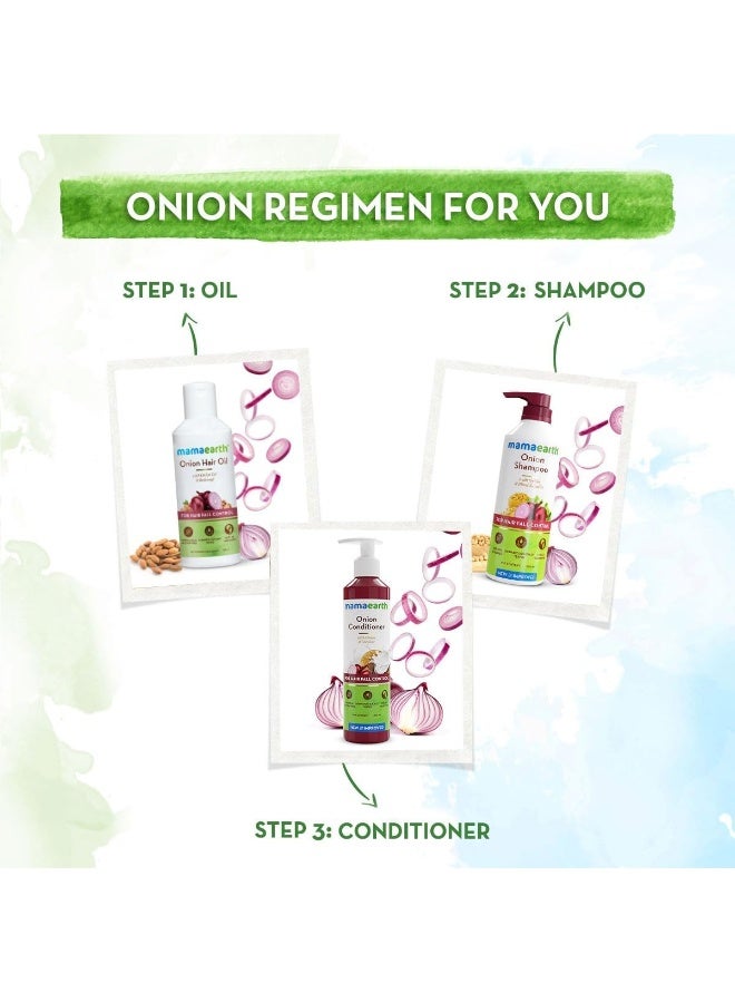 Onion Shampoo For Hair Growth And Hair Fall Control With Onion And Plant Keratin 600 Ml