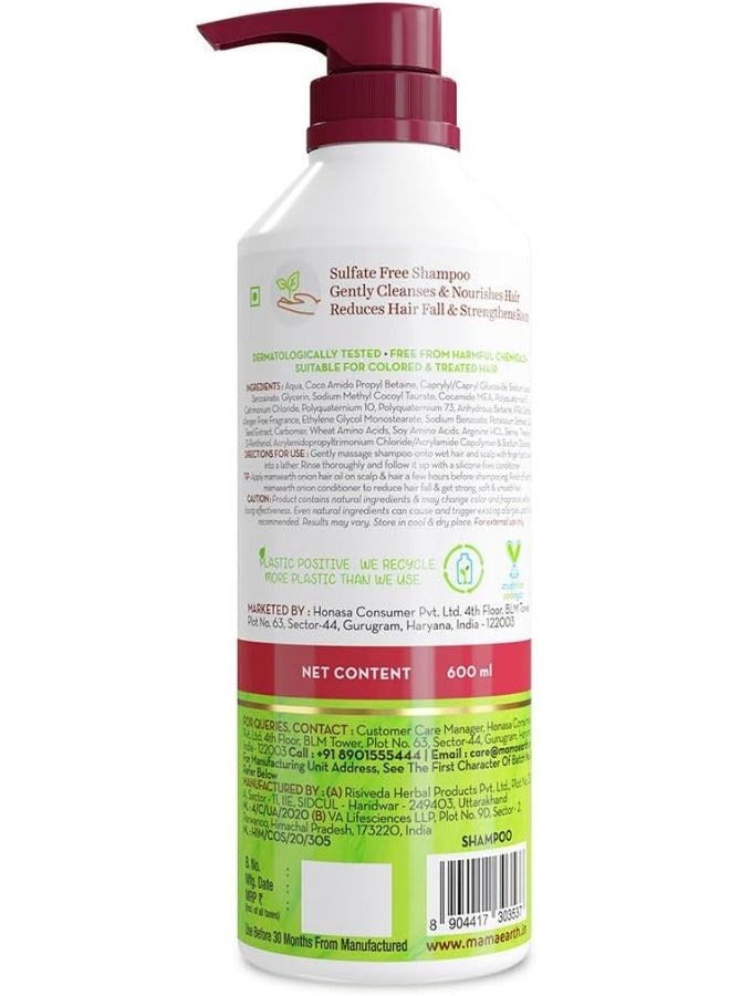 Onion Shampoo For Hair Growth And Hair Fall Control With Onion And Plant Keratin 600 Ml