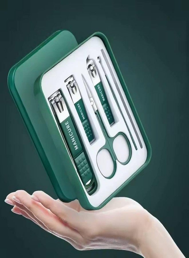 QEXLE مجموعة أدوات العناية بالأظافر QEXLE 6 في 1، تتضمن مقص أظافر كبير وصغير ومائل من الفولاذ المقاوم للصدأ، ومقص، ومبرد أظافر، وأداة تنظيف الأذن | مجموعة عناية احترافية مع حقيبة سفر للرجال والنساء - Image 5