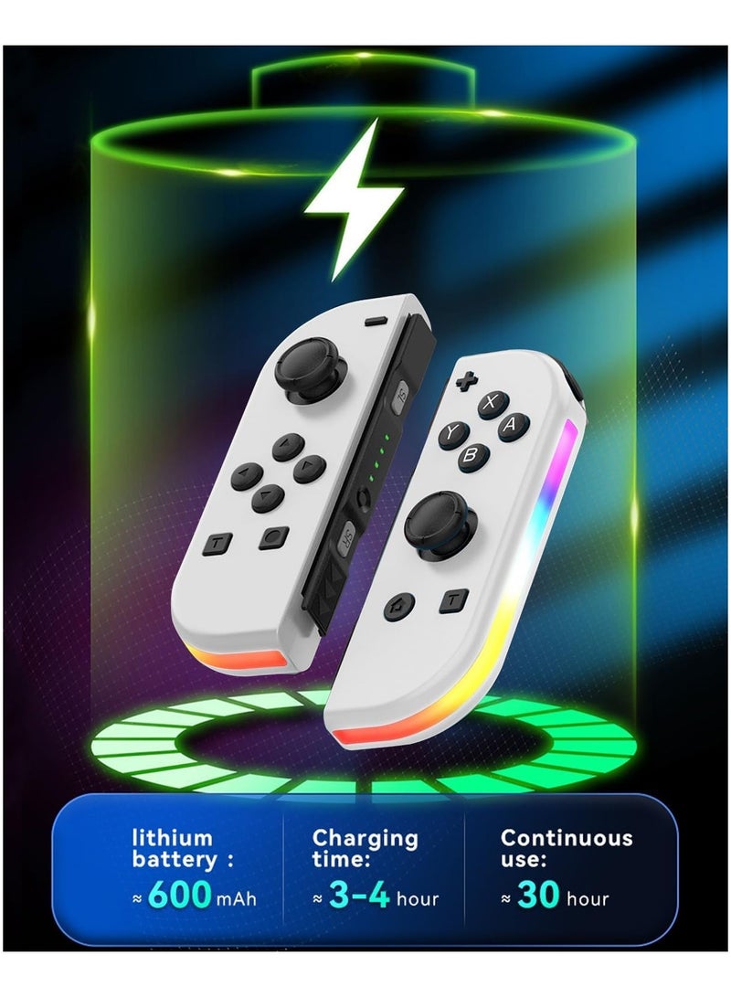 Nintendo Switch Controller, Replacement Joy-Cons Switch Wireless Controller with RGB Lighting/Wake-Up/Dual Vibration/Motion - Image 3