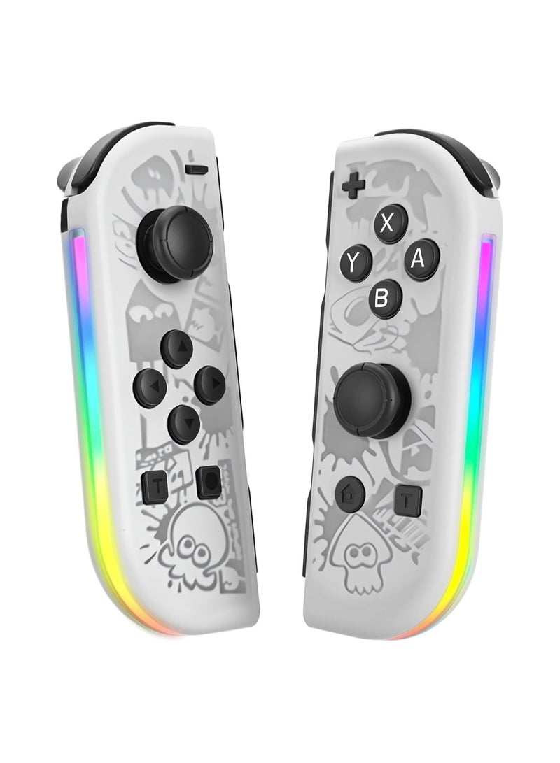 Nintendo Switch Controller, Replacement Joy-Cons Switch Wireless Controller with RGB Lighting/Wake-Up/Dual Vibration/Motion - Image 1