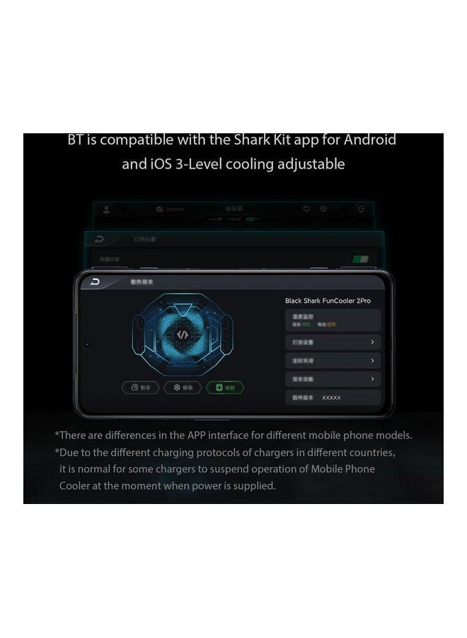 NIBEMINENT Shark Smartphone Semiconductor Heatsink Cooling Fan Black - Image 4