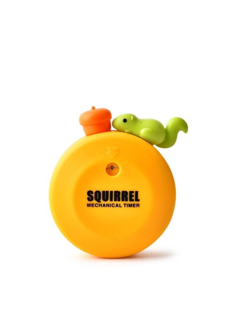 Squirrel Products Creative Mechanical Cartoon Timer White 66x72mm - Image 1