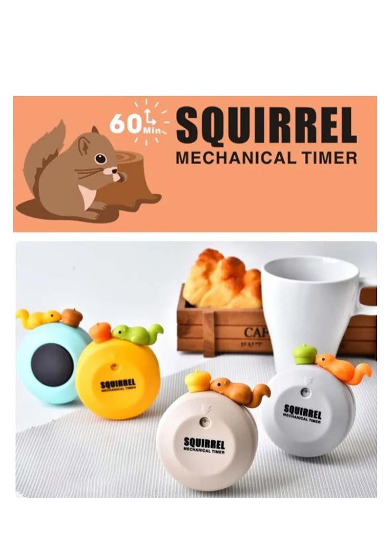 Squirrel Products Creative Mechanical Cartoon Timer White 66x72mm - Image 2