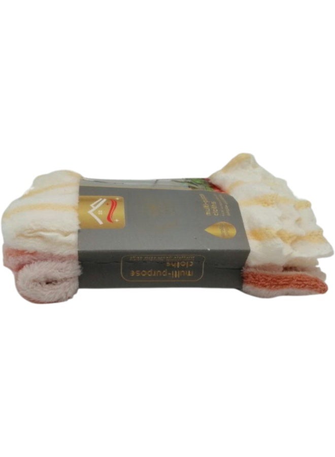 4Pcs Microfiber Cleaning Cloth Rags (Each Cloth Contains 3 Pieces) - 30 x 30 cm Reusable Towels for Cars & Home  - Image 3