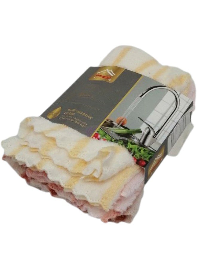4Pcs Microfiber Cleaning Cloth Rags (Each Cloth Contains 3 Pieces) - 30 x 30 cm Reusable Towels for Cars & Home  - Image 2