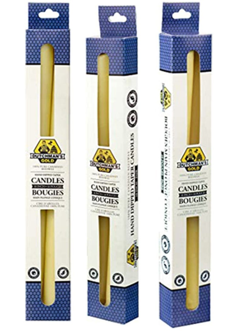 dutchman s gold Premium Dutchman's Gold 10 Inch Hand Dipped Taper Candles – Perfect for Dining Tables, Weddings, Special Occasions, and Ambient Lighting  - Image 5