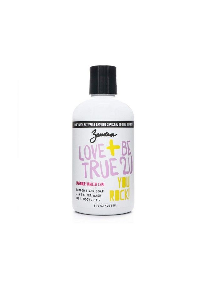 Zandra Lavender Vanilla Chai Black Soap 3 In 1 8 Oz - Image 1