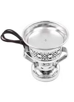 RSG Oud Bakhoor Arabic Incense Burner Electric Holder Silver – DE6321-S  - Image 2