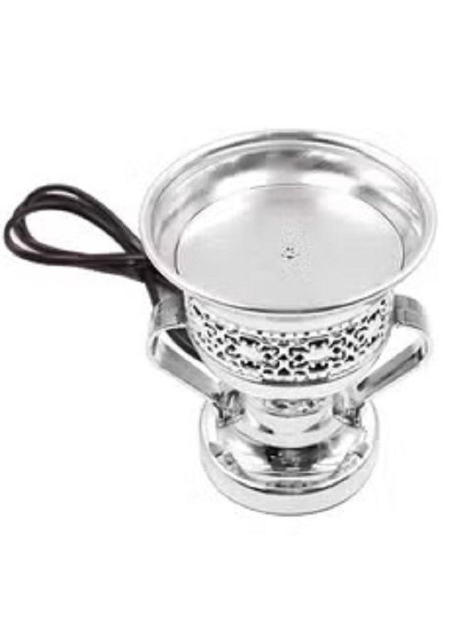 RSG Oud Bakhoor Arabic Incense Burner Electric Holder Silver – DE6321-S  - Image 2