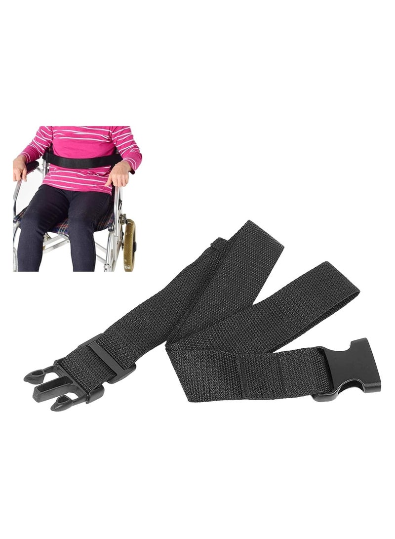 SYOSI Adjustable Wheelchair Lap Strap, Wheelchair Seat Belt Scooter Seat Lap Strap, Safety Waist Leg Strap Chest Buckle for Mobility Scooter Wheelchair, 2 Pcs  - Image 1