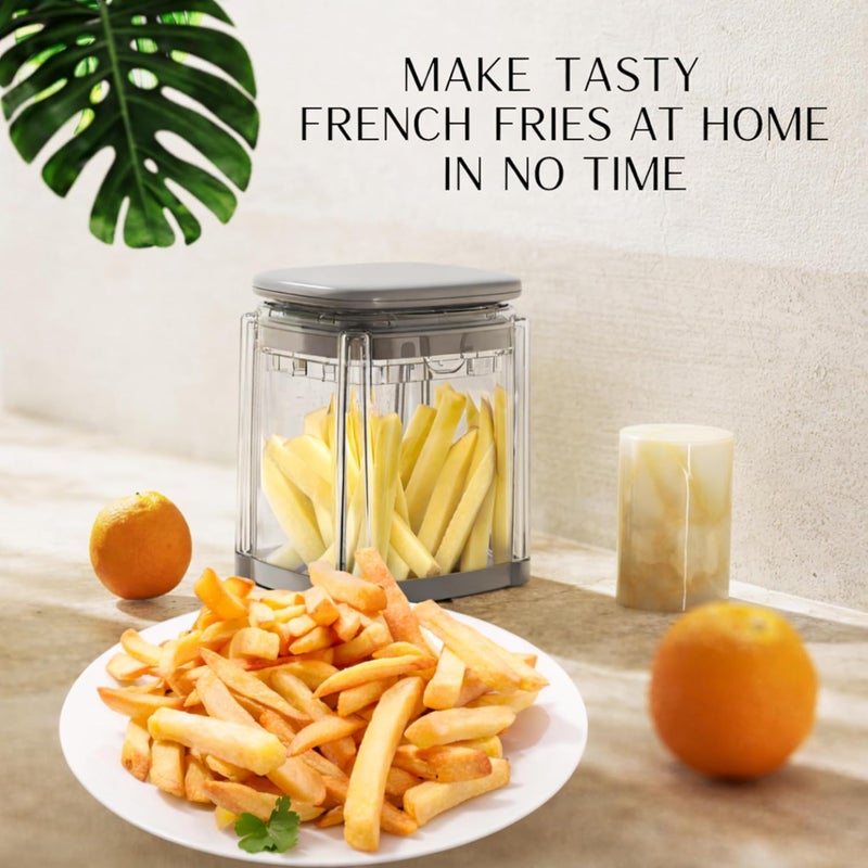 Brieftons PerfectCut Vegetable Chopper: 4-Blade Veggie Dicer Fruit Slicer, Potato French Fry Cutter, Wedge Cutter, Onion Chopper, Egg Slicer with 5 Recipe Ebooks, Safe to Use, Easy to Clean & Store - Image 3