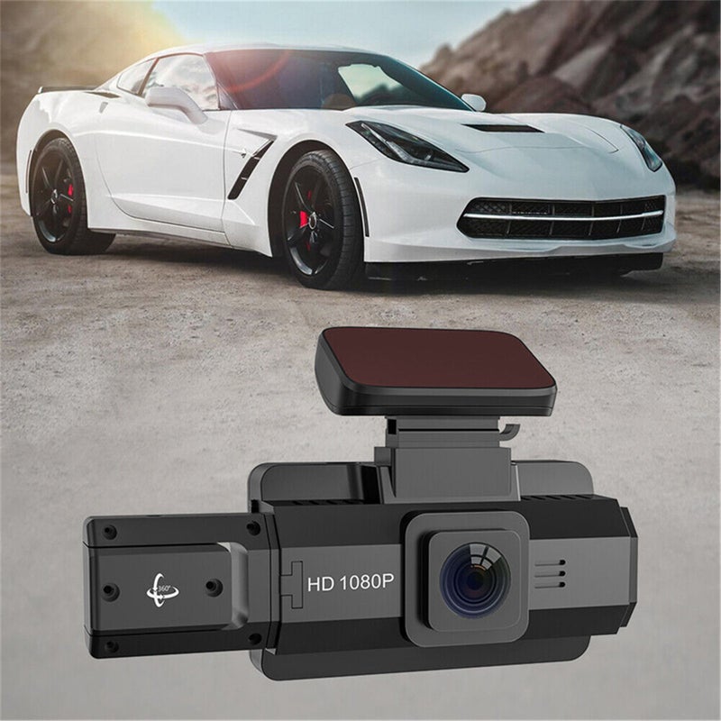 Dual Driving Recorders, 3.0-inch IPS Screen In Front Of And Inside The Car, 170°Wide-angle Motion Detection Cycle Recording Clear Images, In Car Hard Disk Recorder - Image 3
