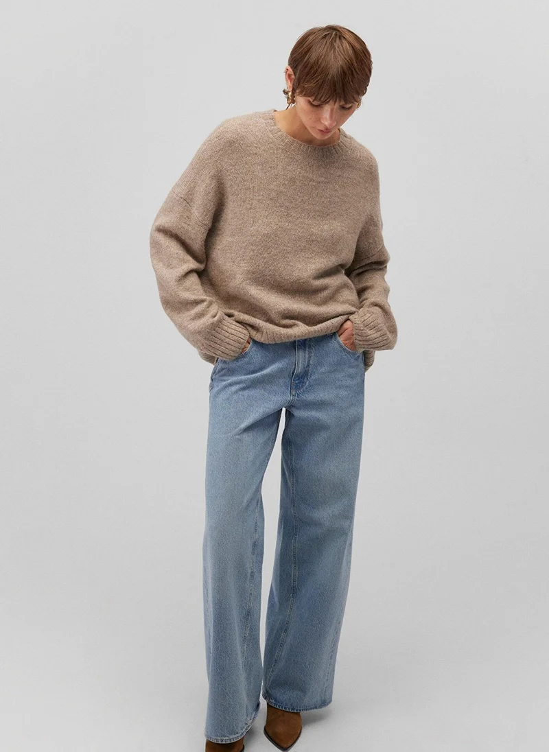 MAVI CREW NECK SWEATER Cobblestone Melange