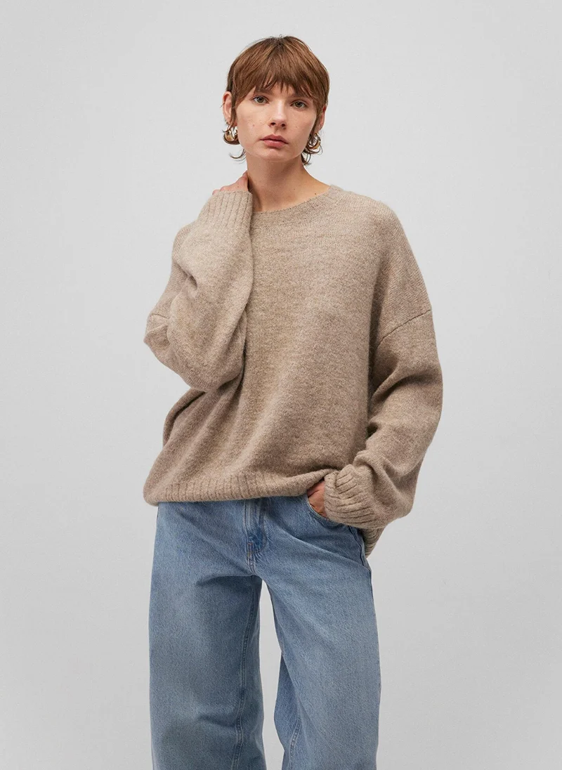 MAVI CREW NECK SWEATER Cobblestone Melange