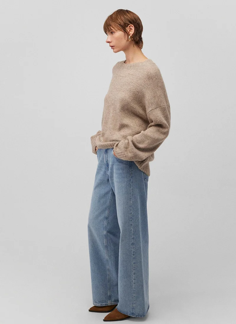 MAVI Beige Crewneck Sweater