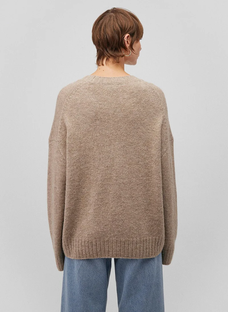 MAVI Beige Crewneck Sweater