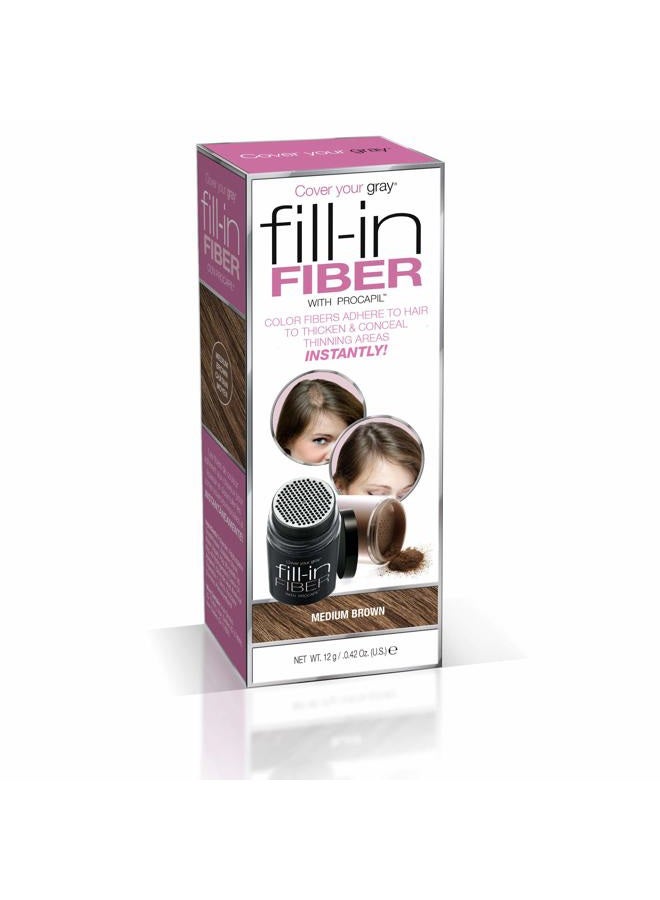 Cover Your Gray Pro Fill-In Fibers with Procapil - MEDIUM BROWN - Image 1