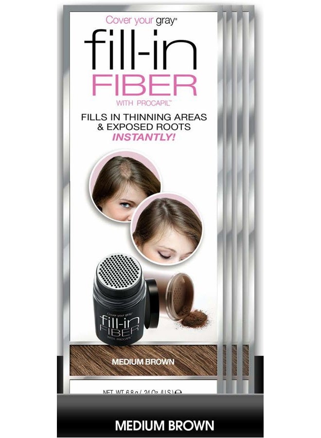 Cover Your Gray Pro Fill-In Fibers with Procapil - MEDIUM BROWN - Image 2