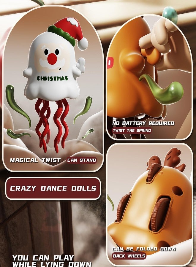 AxrumRC Wind-Up Toys 2 Pack Reindeer, Dual Play Modes, Dancing & Sliding Car, Summer Fun, Birthday Party Favor, Parent-Child Interactive Gift, Educational & Brain-Boosting Toy for Kids 3+ (2 Pack Reindeer) - Image 4