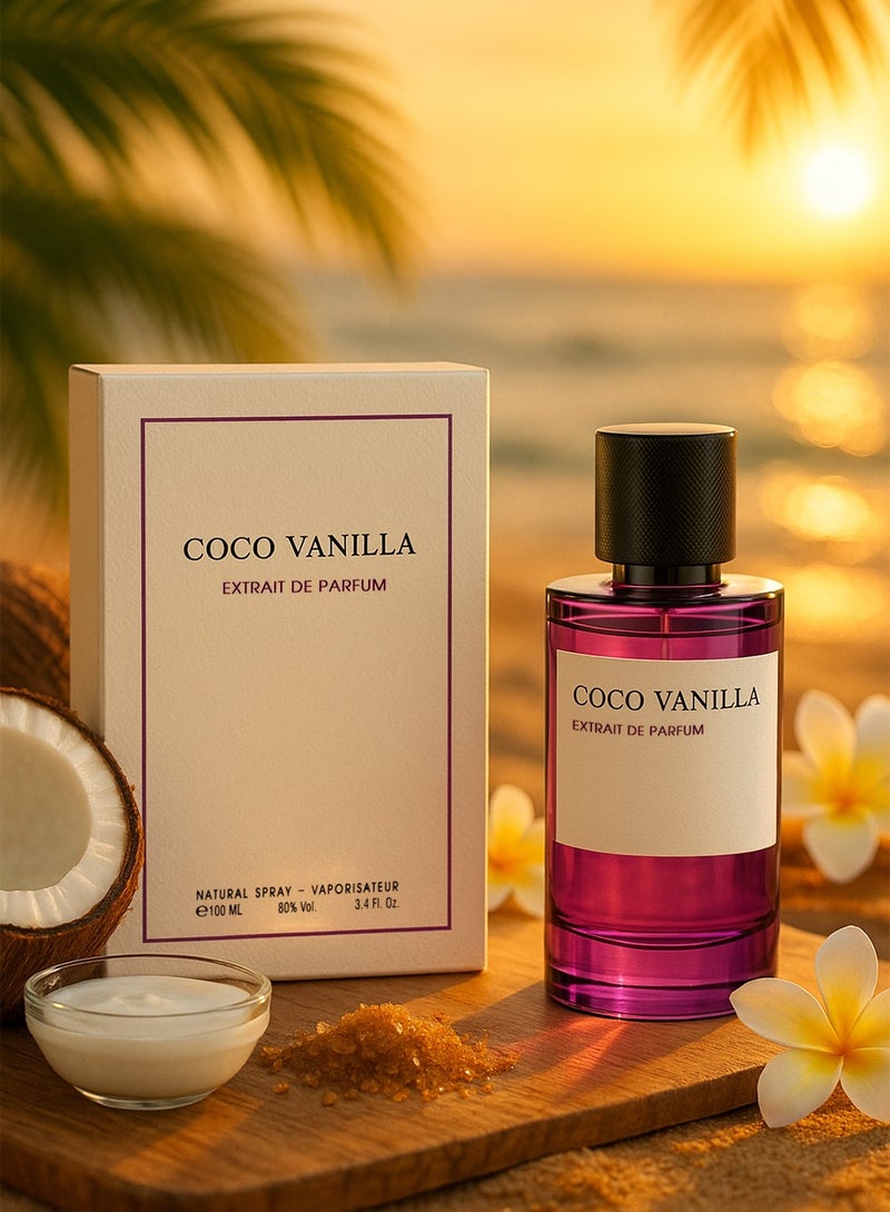 Coco Vanilla Extrait de Parfum 100ml | Vanilla Perfume for Women | Sweet & Long Lasting Perfume for Women