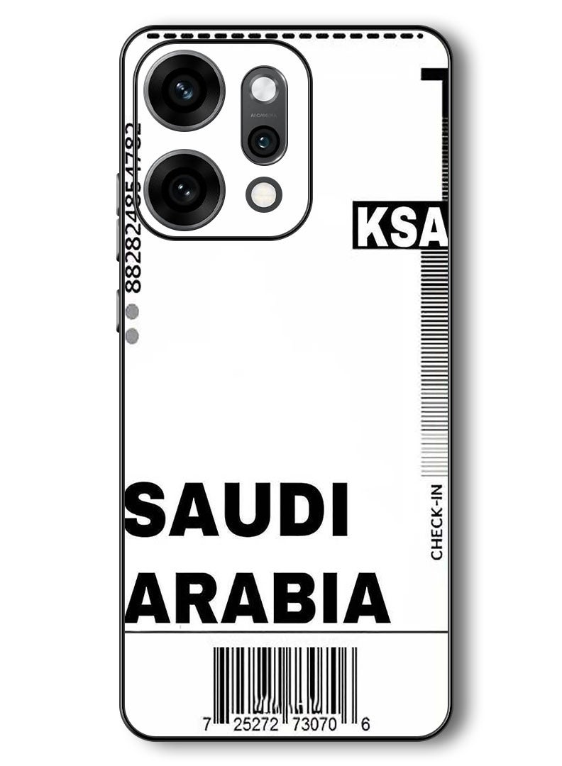 Theodor Case Compatible with Oppo Reno 14 Pro 6.83 Inch Protection Shockproof Bumper Cover Saudi boarding pass - Image 1