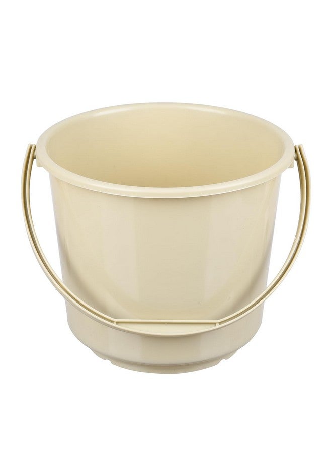 Kuber Industries Bucket | Plastic Bucket for Mopping | Bucket for Cleaning | Storage Container Bucket | Water Storage Bucket | Bathroom Bucket | Plain Bucket | 5 LTR | Beige - Image 2